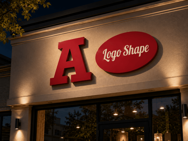Acrylic Letters & Logo Shapes night view