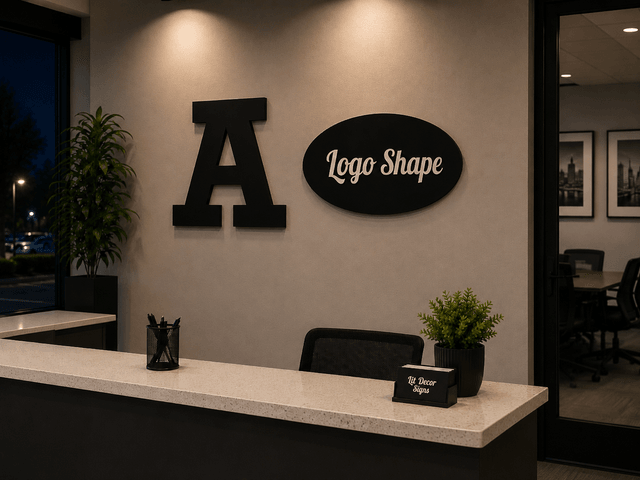 PVC Letters & Logo Signs night view