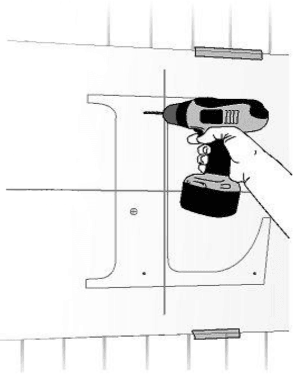Drill a three quarter inch power hole through the wall for halo lit letter wiring