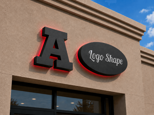 Halo Lit Channel Letters & Logo Signs day view