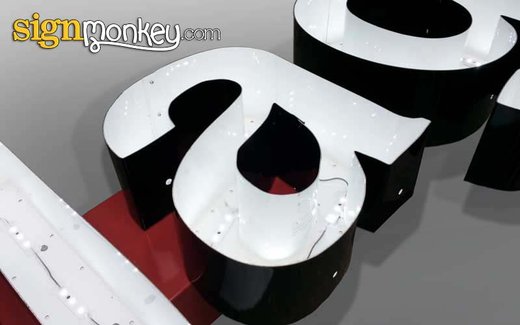 Raceway channel letter construction
